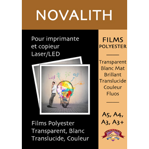 Film transparent imprimante laser - film laser format A3: Novalith